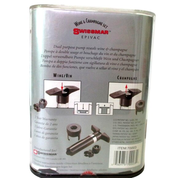 Swissmar Epivac Wine Saver Set - Like New - Picture 3 of 4